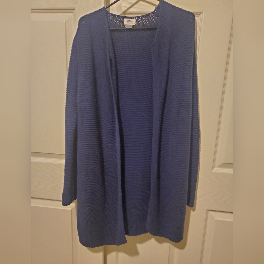 Long knit Cardigan more of an overized fit.